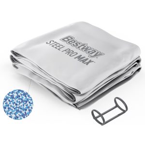 Steel Pro MAX 14' x 48 Round Above Ground Pool Liner Replacement. Gray