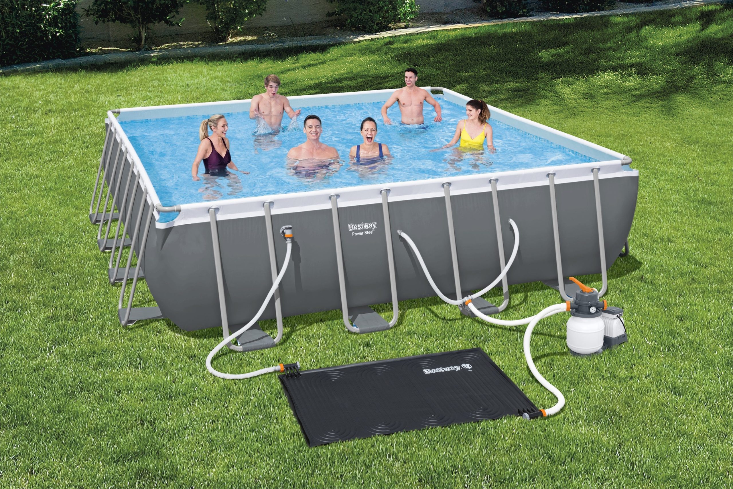 Flowclear 43'' x 67 Solar Powered Rectangular Pool Heating Pad for Above Ground Pools - Image 2