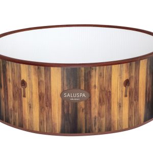SaluSpa Helsinki AirJet Hot Tub Liner Replacement. Brown Wood
