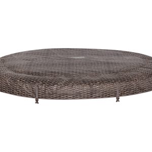 SaluSpa St. Moritz AirJet Hot Tub Top Cover Replacement. Brown Wicker