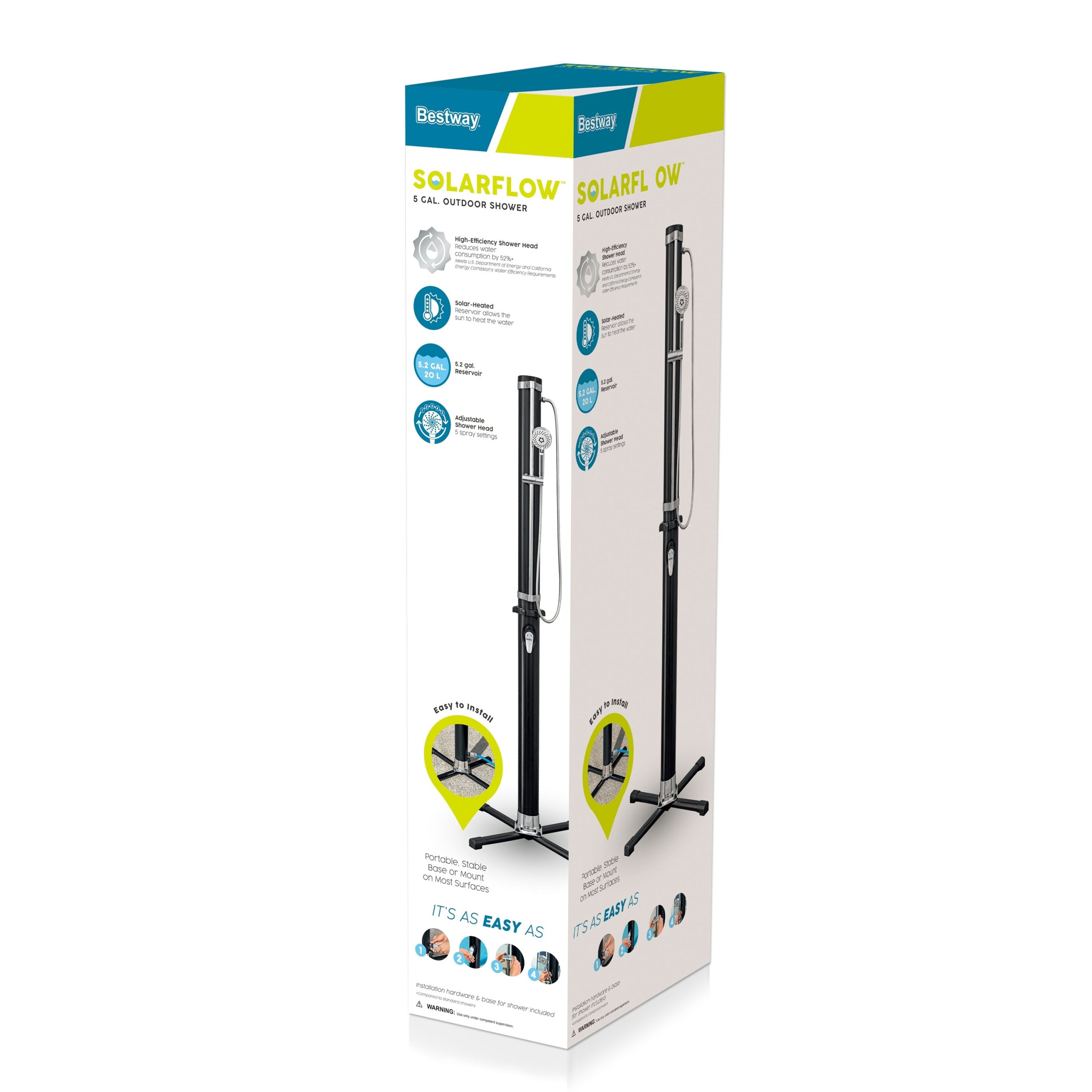 Bestway SolarFlow 5.2 Gal. Outdoor Shower - Image 8