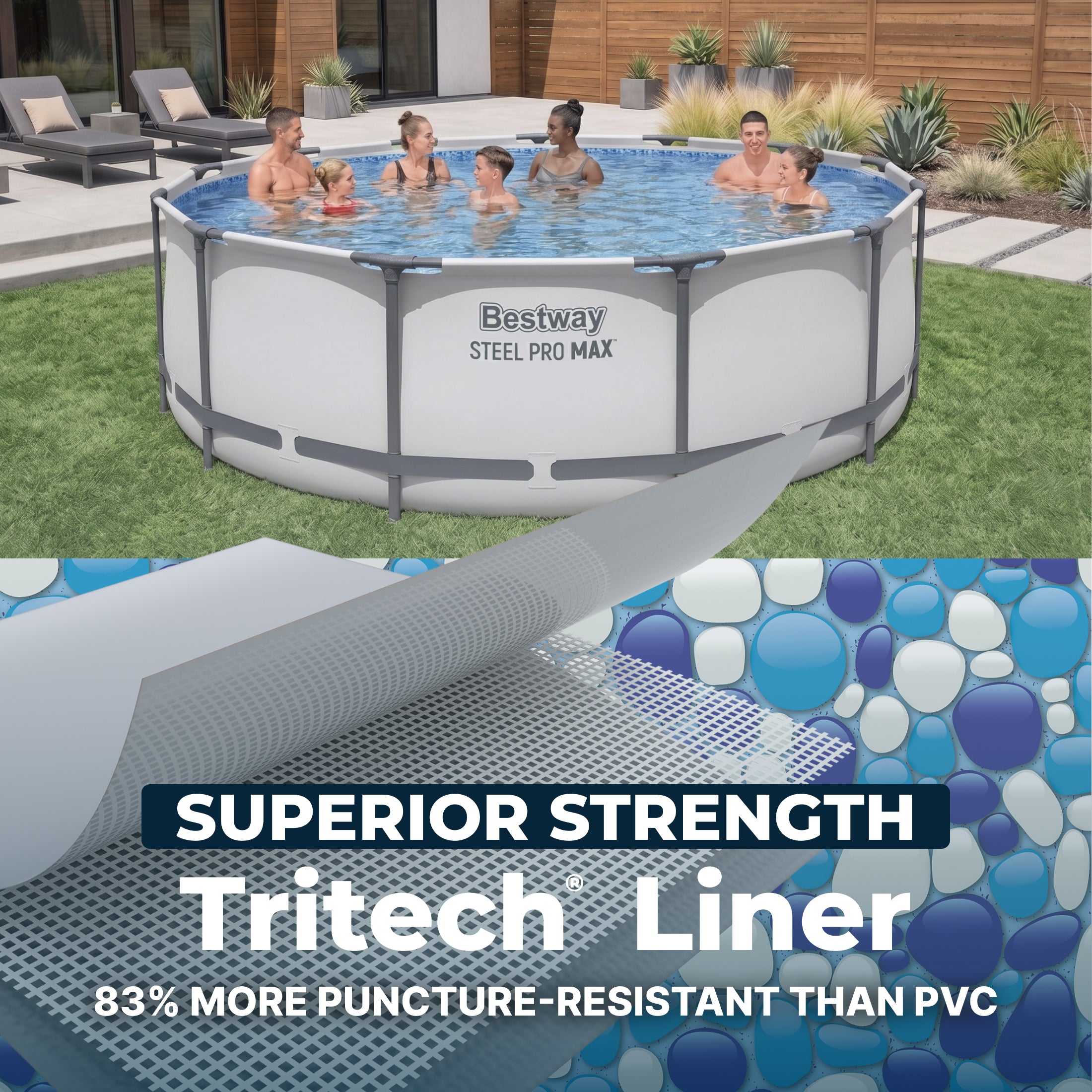 Bestway Steel Pro MAX 14' x 48 Above Ground Pool Set Round - Image 5