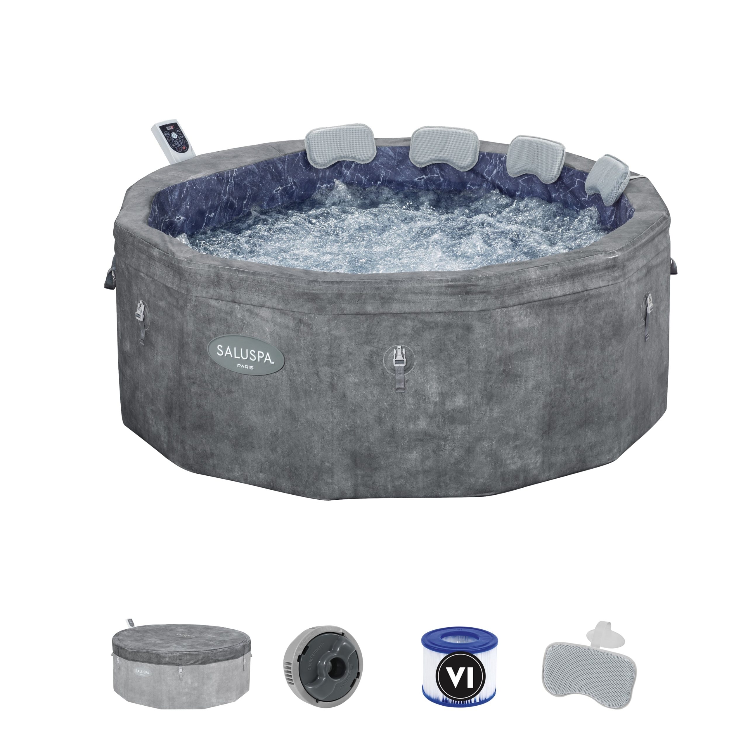 SaluSpa Paris UltraFit Smart AirJet Plus Hot Tub with App Control 4-6 person - Image 3